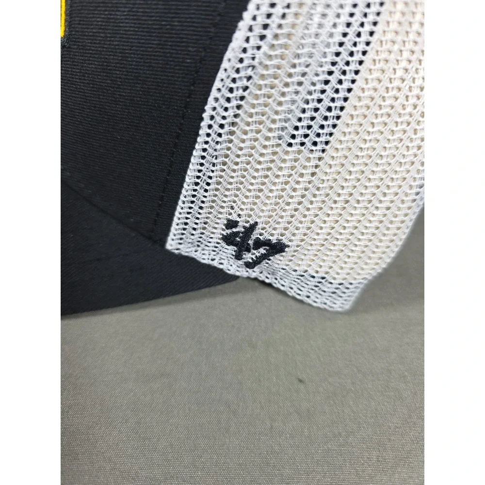 Boston Bruins Hat '47 Brand Trucker Snapback Black Centennial 100th NHL Cap NWT
